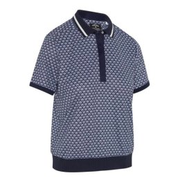 Callaway Scarf Geo Short dámské golfové triko, tmavě modré