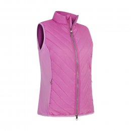 Callaway Lightweight Quilted dámská golfová vesta, světle růžová