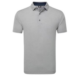 FootJoy Stretch Lisle Dot Print pánské triko, šedé
