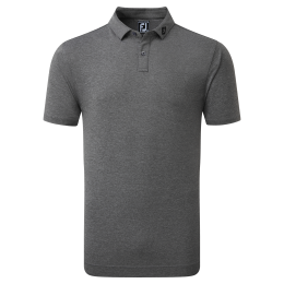 FootJoy Heather Self Collar pánské triko, tmavě šedé