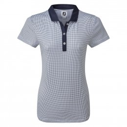 FootJoy Lisle dámské golfové triko, tmavě modré/bílé