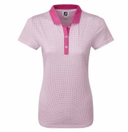 FootJoy Lisle dámské golfové triko, růžové/bílé