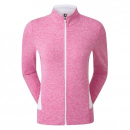 FootJoy Full Zip Knit Mid Layer dámská golfová mikina, růžová, vel. S DOPRODEJ