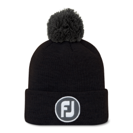 FootJoy Solid Pom Pom zimní čepice, černá