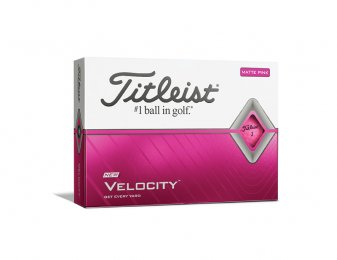 Titleist Velocity 2020 golfové míče - růžové matné 12 ks 