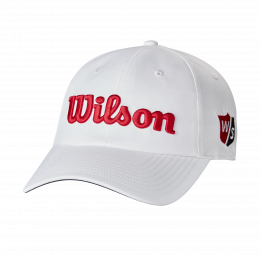 Wilson Pro Tour golfová čepice, bílá/červená