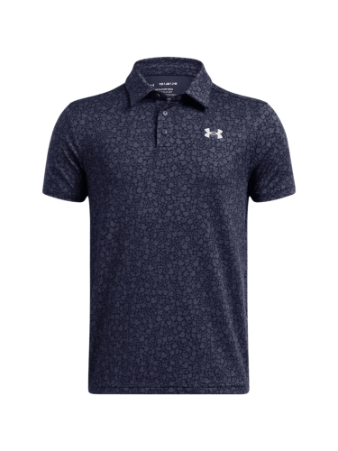 Under Armour Playoff Printed dětské golfové triko, tmavě modré