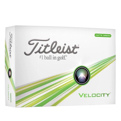 Titleist Velocity 2024 golfové míče - zelené matné 12 ks 