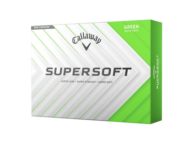 Callaway Supersoft 25 golfové míče - zelené matné 12 ks