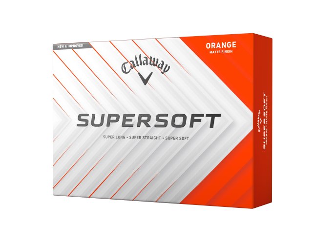 Callaway Supersoft 25 golfové míče - oranžové matné 12 ks