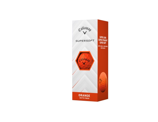 Callaway Supersoft 25 golfové míče - oranžové matné 3 ks