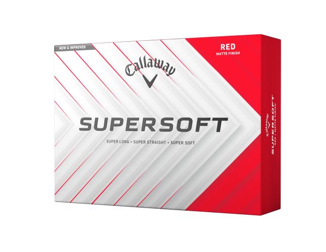 Callaway Supersoft 25 golfové míče - červené matné 12 ks