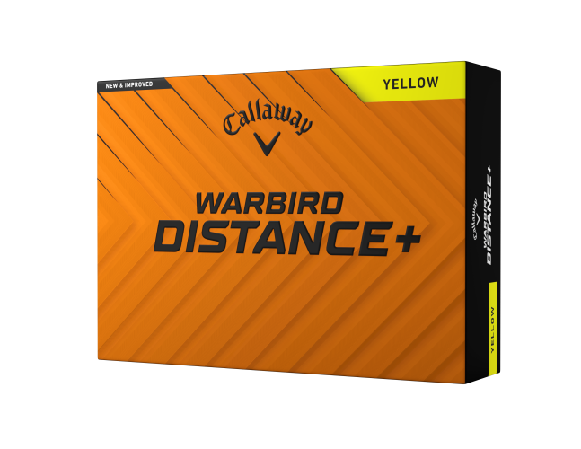 Callaway Warbird Distance+ 25 golfové míče - žluté 12 ks