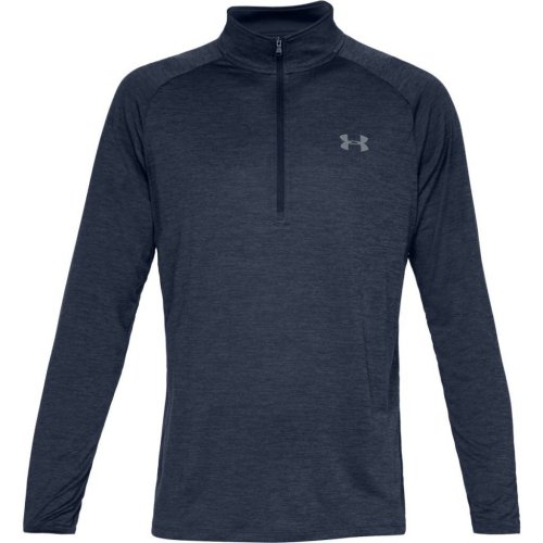 Under Armour Tech 2.0 1/2 Zip pánské triko s dlouhým rukávem, tmavě modré, vel. M DOPRODEJ