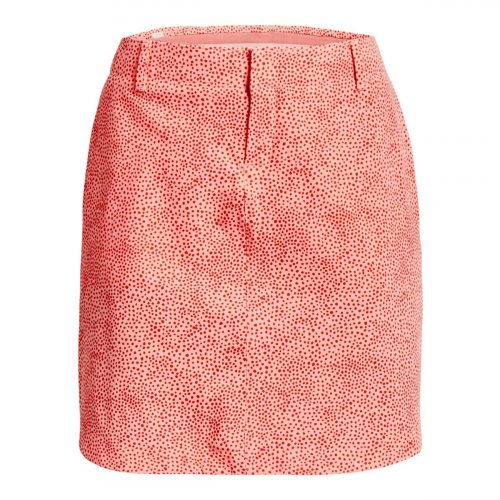 Under Armour Links Woven Printed dámská golfová sukně, lososová DOPRODEJ