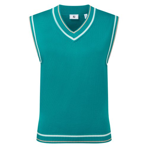 FootJoy Sweater Tank dámká vesta/svetr, tyrkysový, vel. S