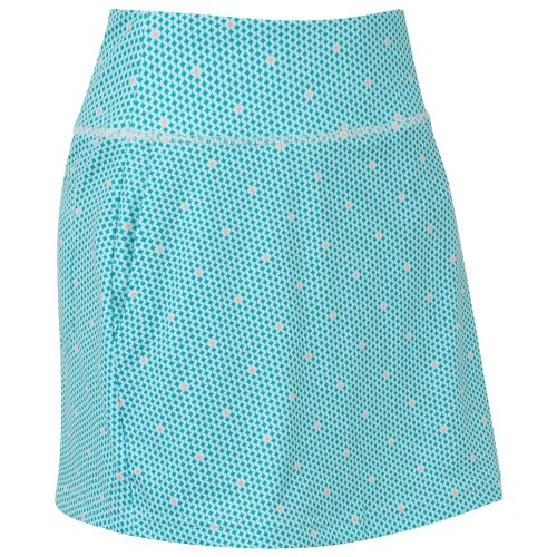 FootJoy Geo Aerial dámská golfová sukně, tyrkysová/bílá