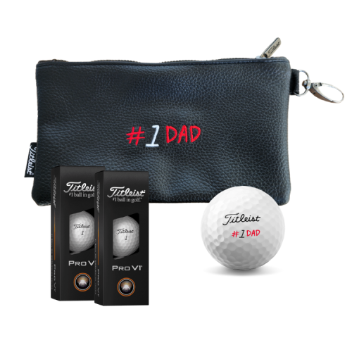Titleist #1 DAD pouzdro na cennosti + 6 ks Pro V1 míčů