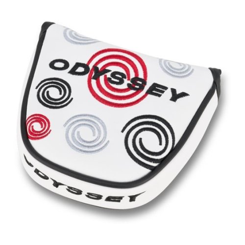 Odyssey Swirl headcover na putter, mallet, bílý