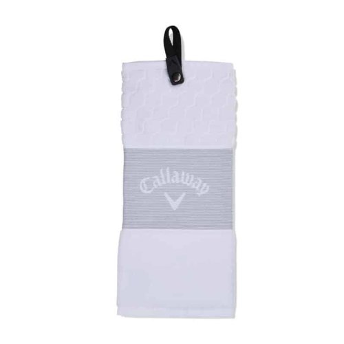 Callaway Tri-Fold 23 golfový ručník, bílý