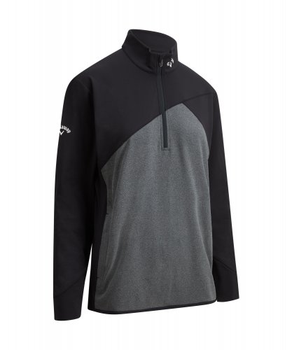 Callaway Aquapel 1/4 Zip pánská golfová mikina, černá/šedá, vel. M DOPRODEJ