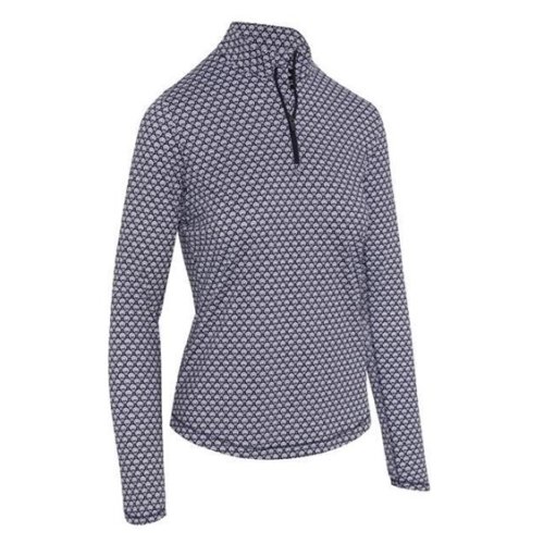 Callaway Scarf Geo Sun Protection dámské triko s dlouhým rukávem, tmavě modré
