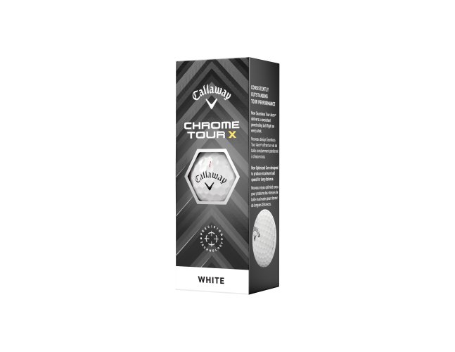 Callaway Chrome Tour X 24 golfové míče - bílé 3 ks