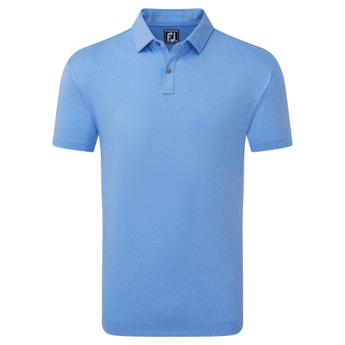 FootJoy Heather Self Collar pánské triko, světle modré