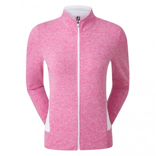 FootJoy Full Zip Knit Mid Layer dámská golfová mikina, růžová, vel. S DOPRODEJ