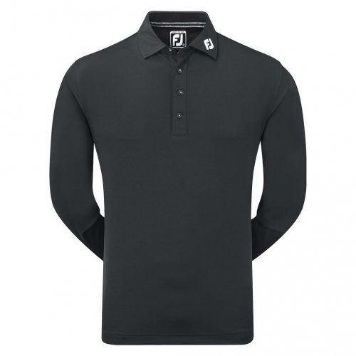 FootJoy Thermocool Self Collar pánské triko s dlouhým rukávem, černé
