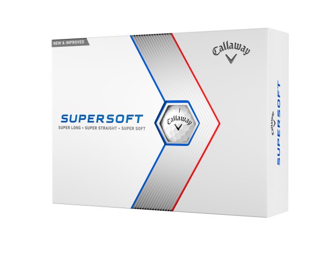 Callaway Supersoft 23 golfové míče - bílé 12 ks DOPRODEJ