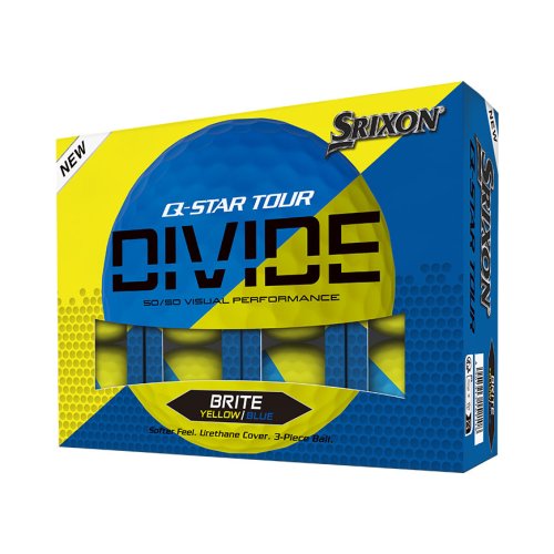 Srixon Q-STAR Tour Divide golfové míče - modré/žluté matné 12 ks
