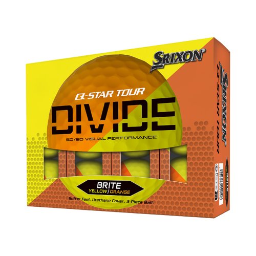Srixon Q-STAR Tour Divide golfové míče - oranžové/žluté matné 12 ks