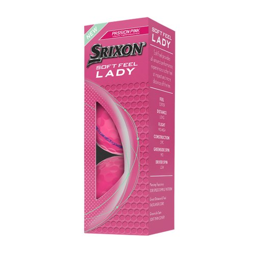 Srixon Soft Feel Lady golfové míče - růžové 3 ks