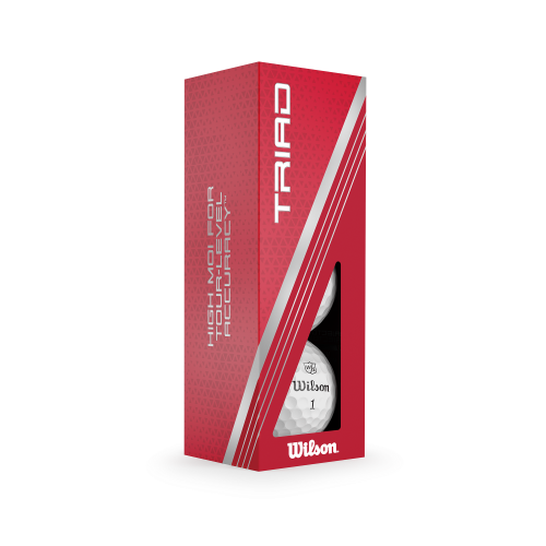 Wilson Staff Triad golfové míče - bílé 3 ks